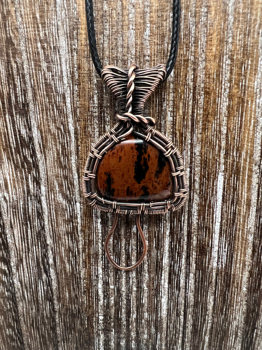 Mahogany Obsidian Mushroom