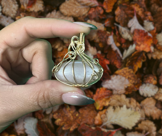 Peach Moonstone Pumpkin