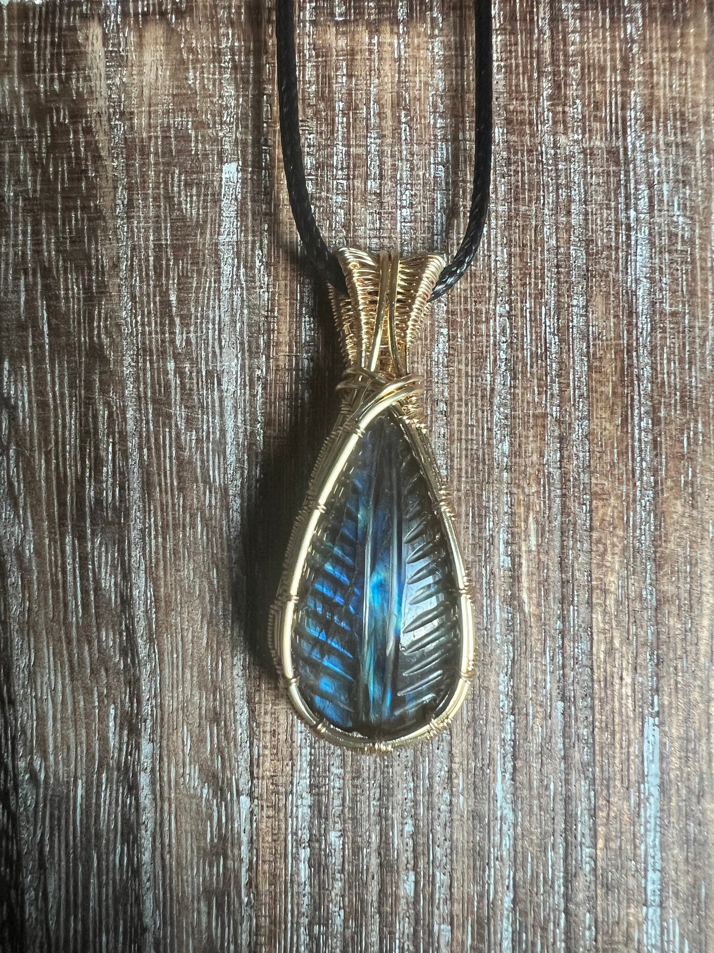 Labradorite Leaf